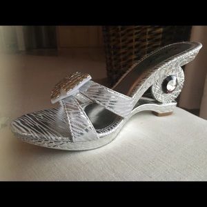 Silver Goddess Wedges